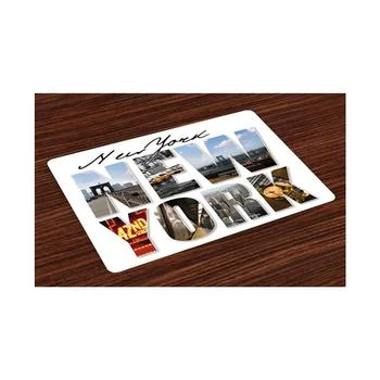 Ambesonne | New York Place Mats, Set of 4,商家Macy's,价格¥307