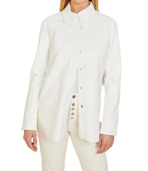 Dolce Cabo | Vegan Leather Shirt In White,商家Premium Outlets,价格¥568