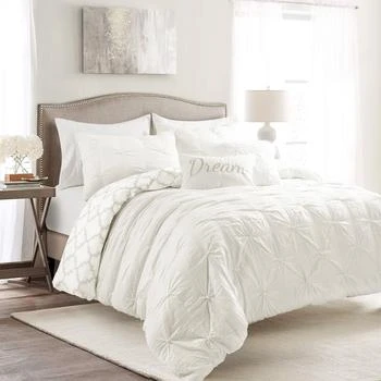 Lush Decor | Ravello Pintuck Caroline Geo Comforter 7Pc Set,商家Premium Outlets,价格¥1380