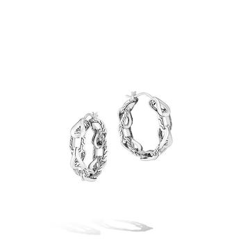 推荐JOHN HARDY Asli Classic Chain Small Hoop Link Earrings - EB900172商品