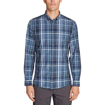 Eddie Bauer是什么牌子, Eddie Bauer | Eddie Bauer Travex Men's On the Go Long Sleeve Poplin Shirt商品图片 5.7折起