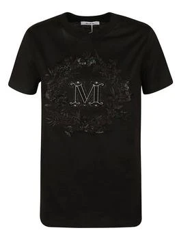 Max Mara | Max Mara Logo Embroidered Crewneck T-Shirt 