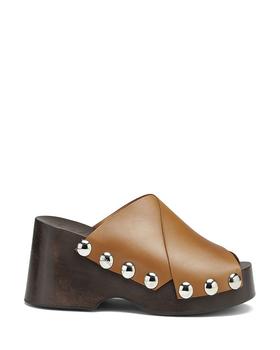 Ganni | Women's Retro Studded Slide Sandals商品图片,2件7.5折, 满折