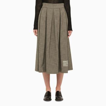 推荐Grey pleated midi skirt商品