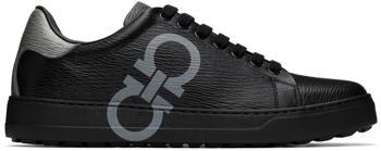 菲拉格慕男鞋板鞋, Salvatore Ferragamo | Black Gancini Sneakers商品图片 额外8.5折, 额外八五折
