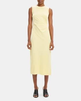 推荐Sleeveless Sheath Dress in Stretch Cotton-Modal商品