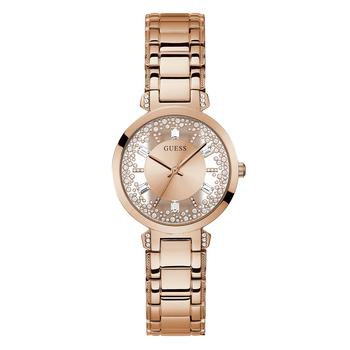 GUESS | Women's Quartz Rose Gold-Tone Stainless Steel Bracelet Watch 33mm商品图片,额外7.5折, 额外七五折
