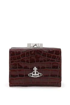 推荐Vivienne westwood croc-embossed leather wallet商品