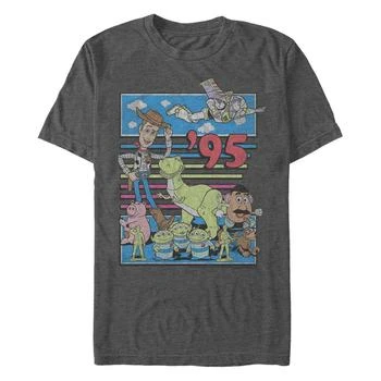 Disney | Disney Pixar Men's Toy Story 95 Retro Distressed, Short Sleeve T-Shirt 额外7折, 额外七折