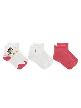 商品Ralph Lauren | Baby Girl's Bear Three-Pack Sock Set,商家Saks Fifth Avenue,价格¥112图片
