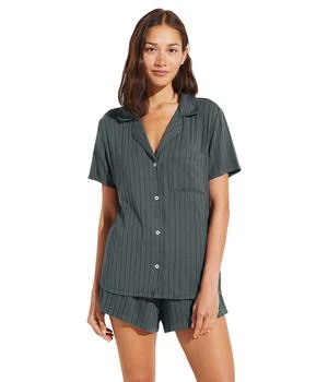 Eberjey | Gisele Rib Relaxed Short Pj Set 