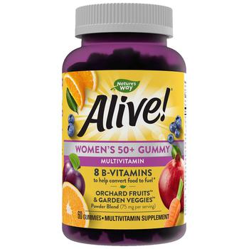 Nature's Way | Women's 50+ Multi-Vitamin Gummies Fruit商品图片,第2件5折, 满$40享8.5折, 满折, 满免