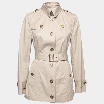 美国burberry, [二手商品] Burberry | Burberry Brit Beige Cotton Belted Trench Coat S商品图片 6折, 满1件减$100, 满减