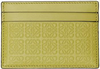 Loewe | Yellow Repeat Plain Card Holder商品图片,
