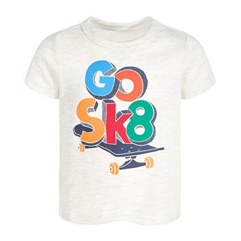 First Impressions | Baby Boys Go SK8 T-Shirt, Created for Macy's商品图片,6.9折×额外8.5折, 额外八五折
