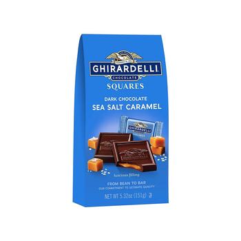 商品Ghirardelli Nature's | Ghirardelli Dark and Caramel Sea Salt Chocolate Squares Bag, 5.32-Ounce,商家Macy's,价格¥399图片