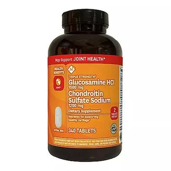 Member's Mark | Member's Mark Extra Strength Glucosamine HCl and Chondroitin Sulfate Sodium Tablets, 340 ct.,商家Sam's Club,价格¥216