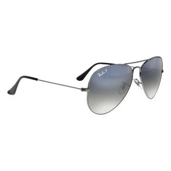 Ray-Ban | Aviator Gradient Polarized Blue/Grey Unisex Sunglasses RB3025 004/78 58 5.8折, 满$200减$10, 满减