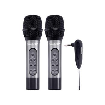 商品Karaoke USA | 900MHz Professional Rechargeable Dual UHF Wireless Microphones,商家Macy's,价格¥769图片