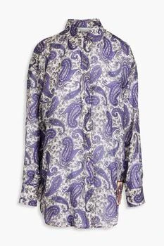 Zimmermann | Appliquéd paisley-print silk shirt,商家THE OUTNET US,价格¥1507