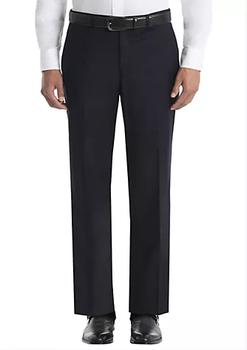 Ralph Lauren | Solid Navy Wool Straight Suit Separate Pants商品图片,
