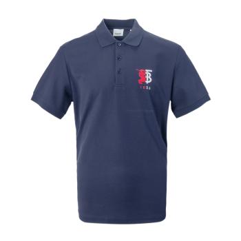 推荐Burberry 博柏利 男士海军蓝色对比徽标POLO衫  8025755商品