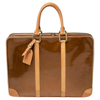 lv行李箱, [二手商品] Louis Vuitton | Louis Vuitton Bronze Monogram Vernis Vandam Briefcase商品图片 7.2折, 满1件减$100, 满减