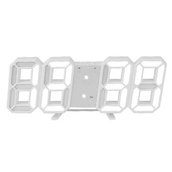 Fresh Fab Finds | 3D LED Digital Wall Clock Sound Control Table Desk Alarm Clock With 3 Auto Adjustable Brightness Snooze Date Temperature 12/24Hr Time Display,商家Verishop,价格¥234