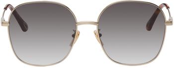 Chloé | Gold Square Sunglasses商品图片,
