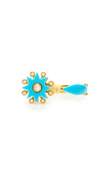 商品Colette Jewelry | Colette Jewelry - Women's 18K Yellow Gold Turquoise Comète Ring - Blue - US 6 - Moda Operandi - Gifts For Her,商家Moda Operandi,价格¥14310图片