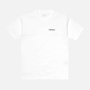 推荐Carhartt WIP Women's Short Sleeve Script Embroidery T-Shirt - White/Black商品