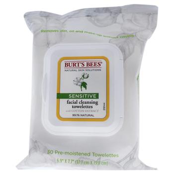 商品Burt's Bees | Facial Cleansing Towelettes - Sensitive,商家eCosmetics,价格¥18图片