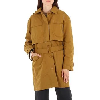 推荐Kenzo Ladies Tabacco Belted Hooded Coat, Brand Size 34 (US Size 2)商品