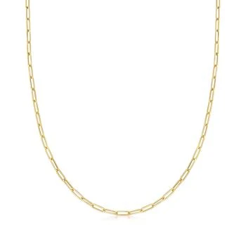 Ross-Simons | Ross-Simons Italian 18kt Yellow Gold Paper Clip Link Necklace,商家Premium Outlets,价格¥8572