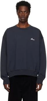 We11done | Navy Lettering Symbol Sweatshirt 