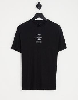 Armani Exchange | Armani Exchange city print t-shirt in black商品图片,