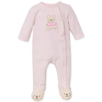 女婴小熊包脚连体衣,价格$12.98