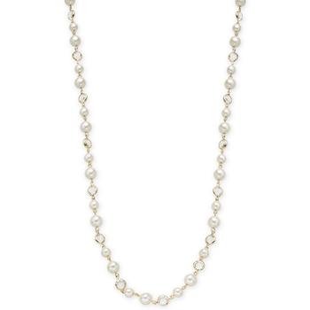 商品Crystal & Imitation Pearl Strand Necklace, 42" + 2" extender, Created for Macy's图片