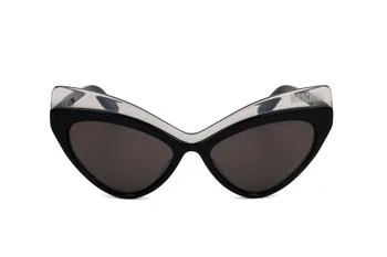 Moschino | Moschino Eyewear Double Cat-Eye Frame Tinted Sunglasses 4.8折