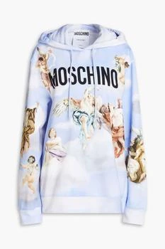 Moschino | Printed French cotton-terry hoodie 4.4折×额外7.5折, 额外七五折