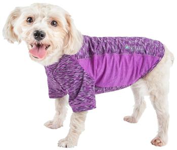 商品Pet Life | Pet Life  Active 'Warf Speed' Heathered Ultra-Stretch Yoga Fitness Dog T-Shirt,商家Premium Outlets,价格¥194图片