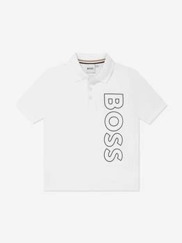 推荐Boys Logo Polo Shirt in White商品