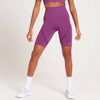 商品MP Women's Tempo Seamless Cycling Shorts - Purple图片