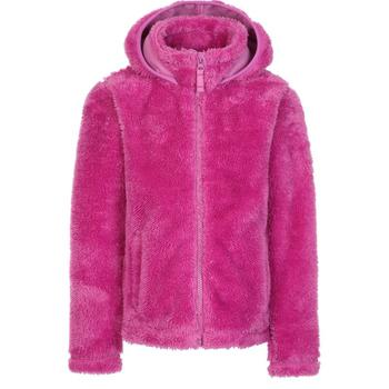 Trespass | Girls Violetta Fluffy Fleece Jacket Deep Pink商品图片,6.5折