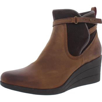 推荐Ugg Australia Womens Emalie Leather Ankle Wedge Boots商品