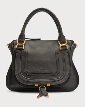 Chloé | Marcie Medium Zip Leather Satchel Bag商品图片,