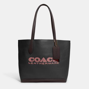 推荐Coach Women's Colourblock Leather Kia Tote Bag - Black Multi商品