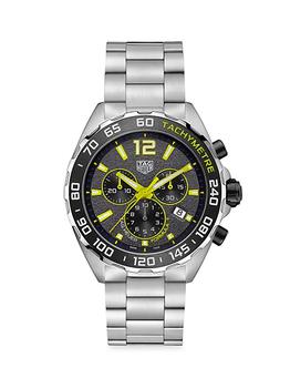 推荐Formula 1 43MM Stainless Steel & Ceramic Tachymeter Bracelet Chronograph Watch商品