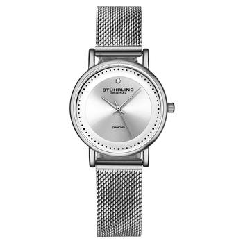 Stuhrling Original | Symphony Quartz Diamond Silver Dial Ladies Watch M16770商品图片,2.4折