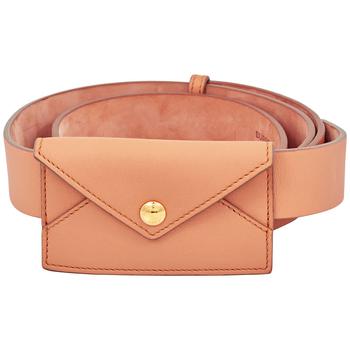 美国巴宝莉皮带, Burberry | Ladies Envelope Detail Leather Belt In Pale Brick商品图片 7折